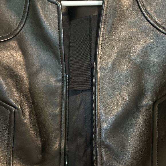 Karolina Zmarlak Jacket Size 4, Leather and Wool - Picture 8 of 8